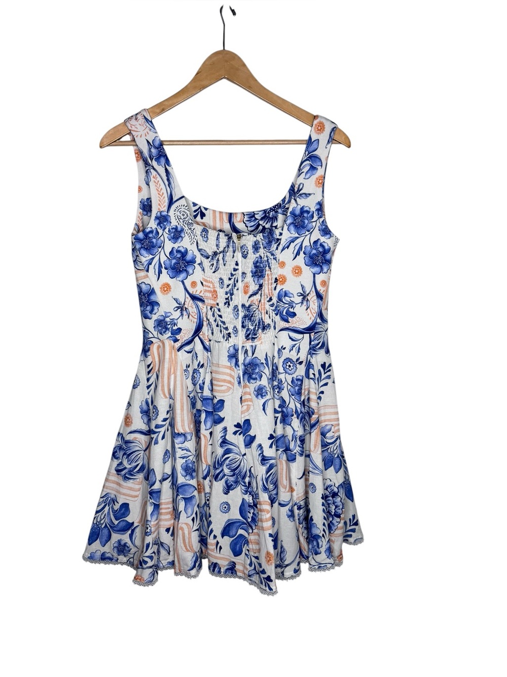 Agua Bendita Kristen Azure Floral Mini Dress M/ L - Picture 9 of 10